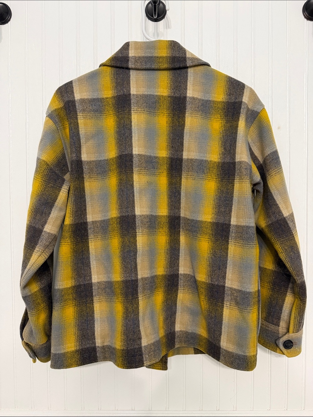 Pendleton petite S Wms Dylan Jacket Wool Plaid Pockets Button Front LikeNew - Picture 3 of 7